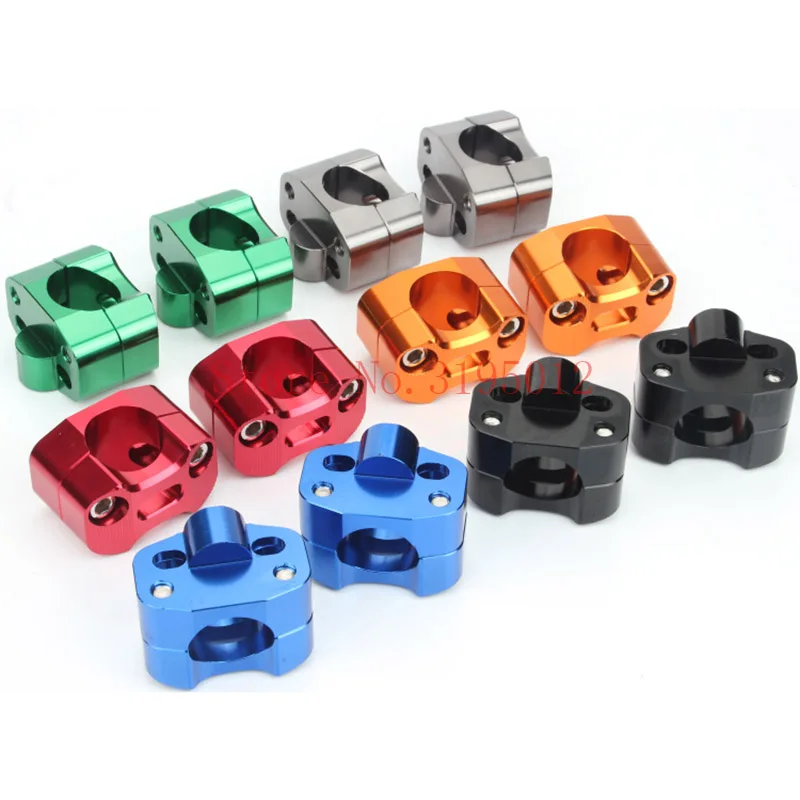 1 пара CNC алюминиевый руль для мотоцикла Pit Dirt Bike Fat Bar адаптер крепление на руль Riser Clamp 7/" до 1 1/8 22 мм до 28 мм
