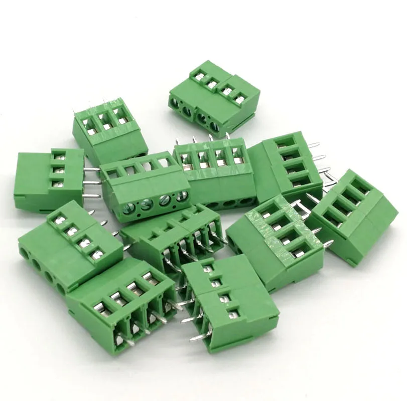 30/50 шт. шаг 5 0 мм Винт PCB Клеммная колодка коннектор прямой штырь 2P 3P WJ129V коннекторы