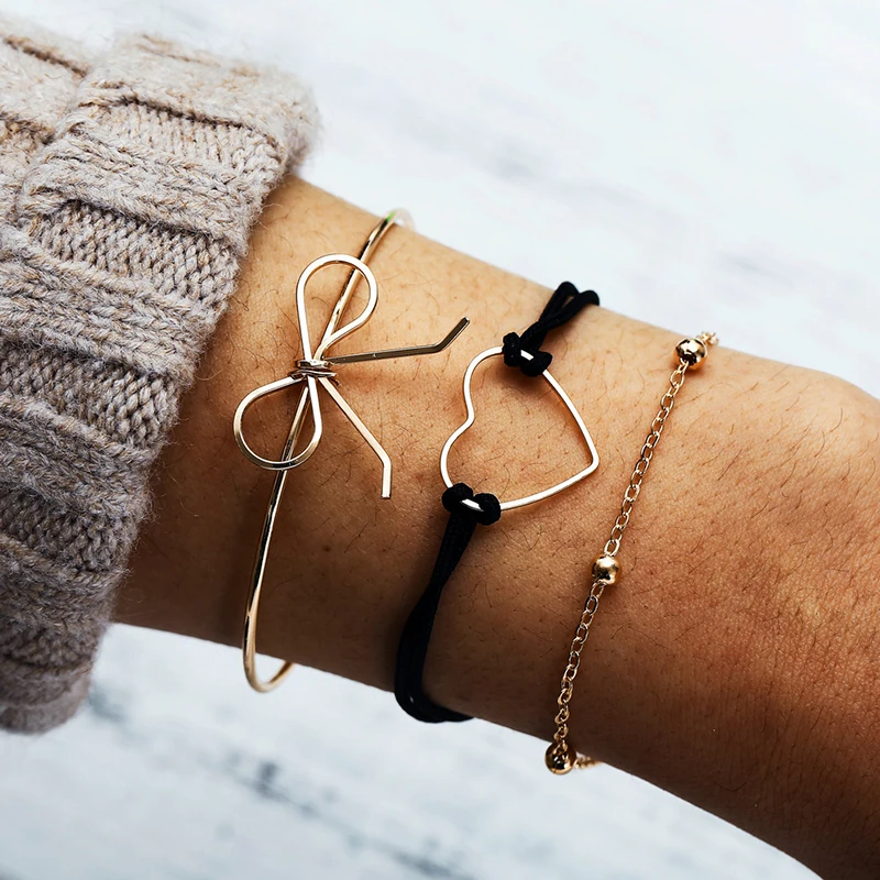 

32 Style Boho Bangle Retro Map Heart Shell Star Lotus Bow Map Crystal Beaded Bracelet Women Charm Party Wedding Jewelry Gifts