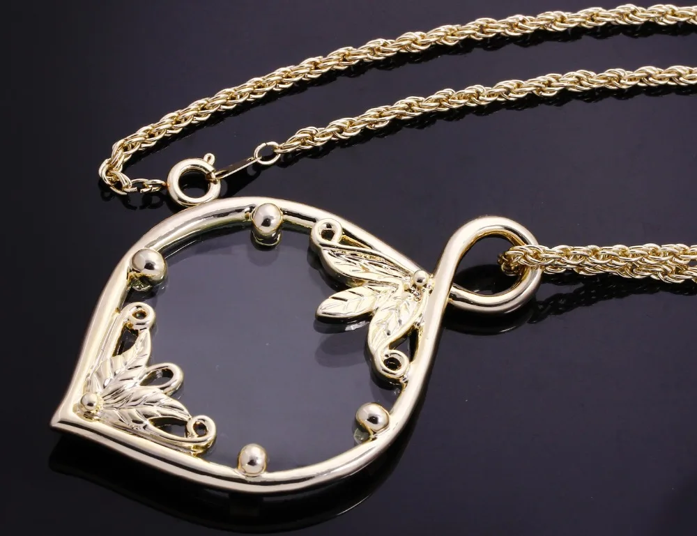 Женское ожерелье с подвеской и увеличительным стеклом|necklace secret|necklace glassnecklace clover |