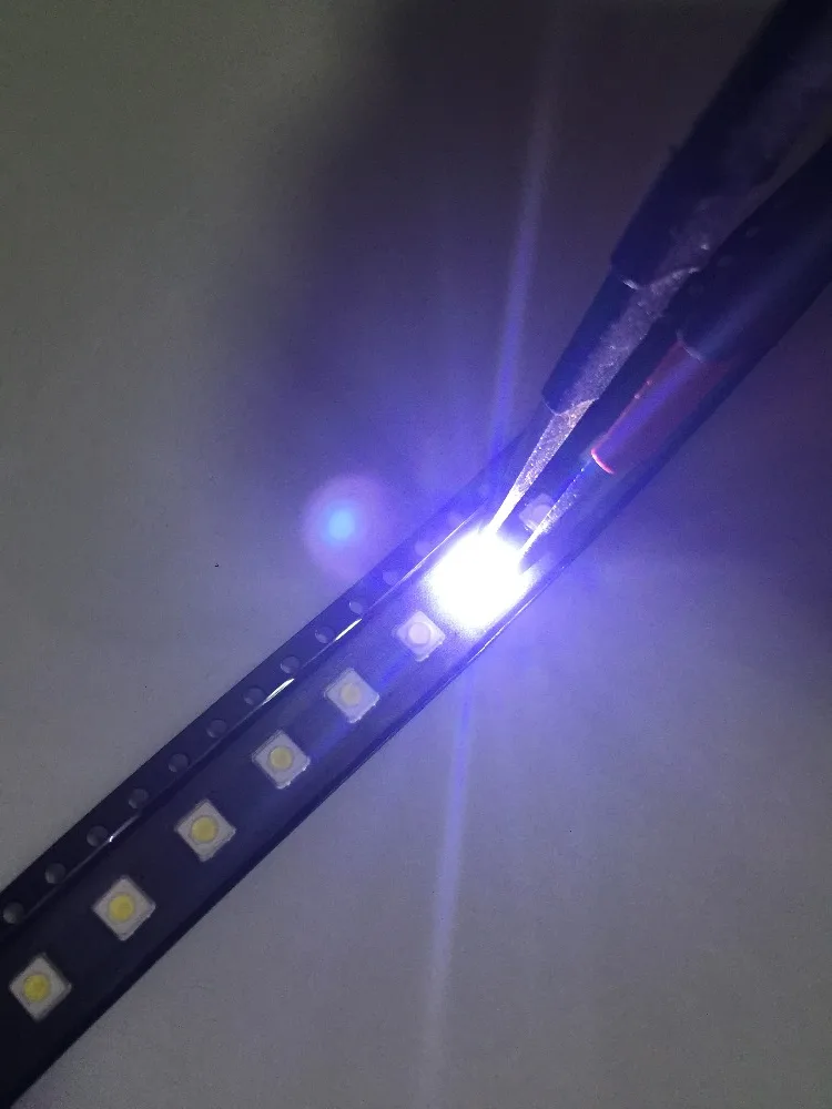 Для SAMSUNG LED LCD подсветка ТВ применение светодиодная 1 Вт 3 в 3537 3535 300 шт Холодный