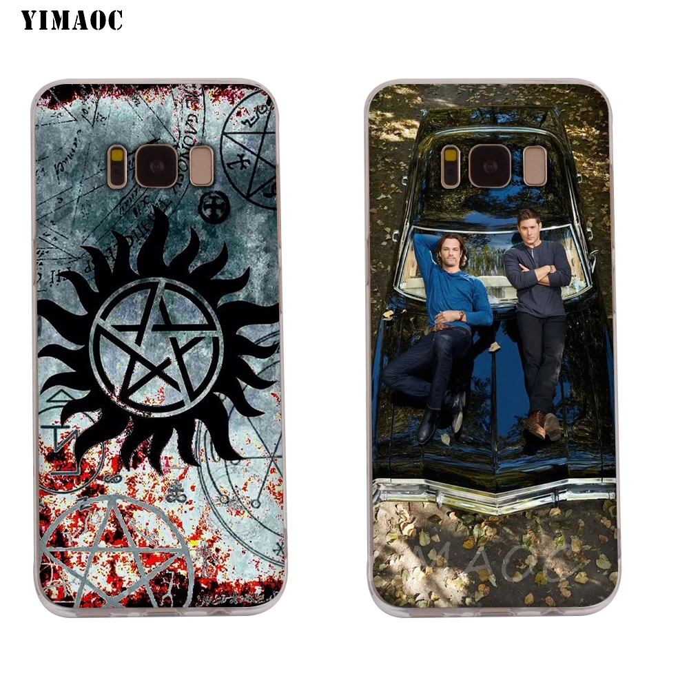 YIMAOC Supernatural SPN Soft TPU Case for Galaxy j3 j5 j6 j7 A5 2016 2017 A6 A9 2018 Note 8 9 S7 edge S8 S9 S10 Plus S10e Cover |
