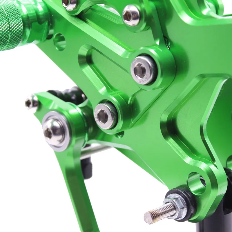 CNC Алюминиевые мотоциклетные подножки для ног набор педали Rearset Kawasaki ZX10R ZX 10R 2011 2018