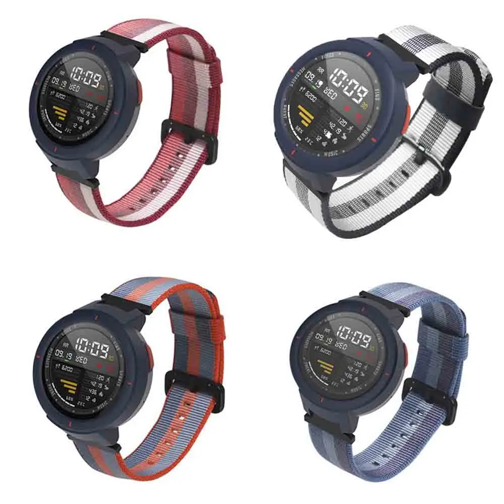 Цветной браслет для Xiaomi Huami Amazfit Verge 3, тканевый нейлоновый ремешок для смарт-часов, сменный ремешок для браслета