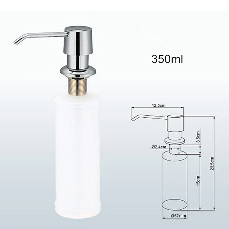 Новый дизайн Smeslteli встроенный кухонный дозатор мыла из твердой латуни легко