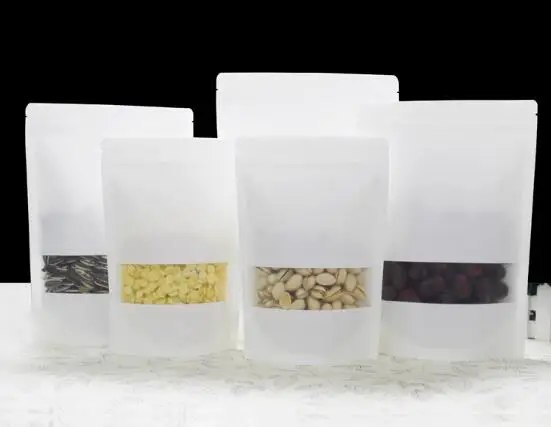 Сумка на окно из крафт бумаги AAA Great Ziplock белая сушеная еда фруктовый чай