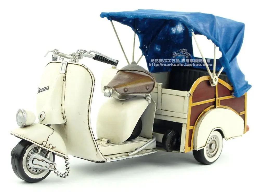 Ретро VESPA Piaggio с фургоном в европейском стиле модель мотоцикла креативный мини