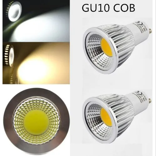 

10pcs Super Bright GU 10 Bulbs Light Dimmable Led 85-265V 9W 12W 15W GU10 COB LED lamp light GU10 e14 e27 b22 led Spotlight