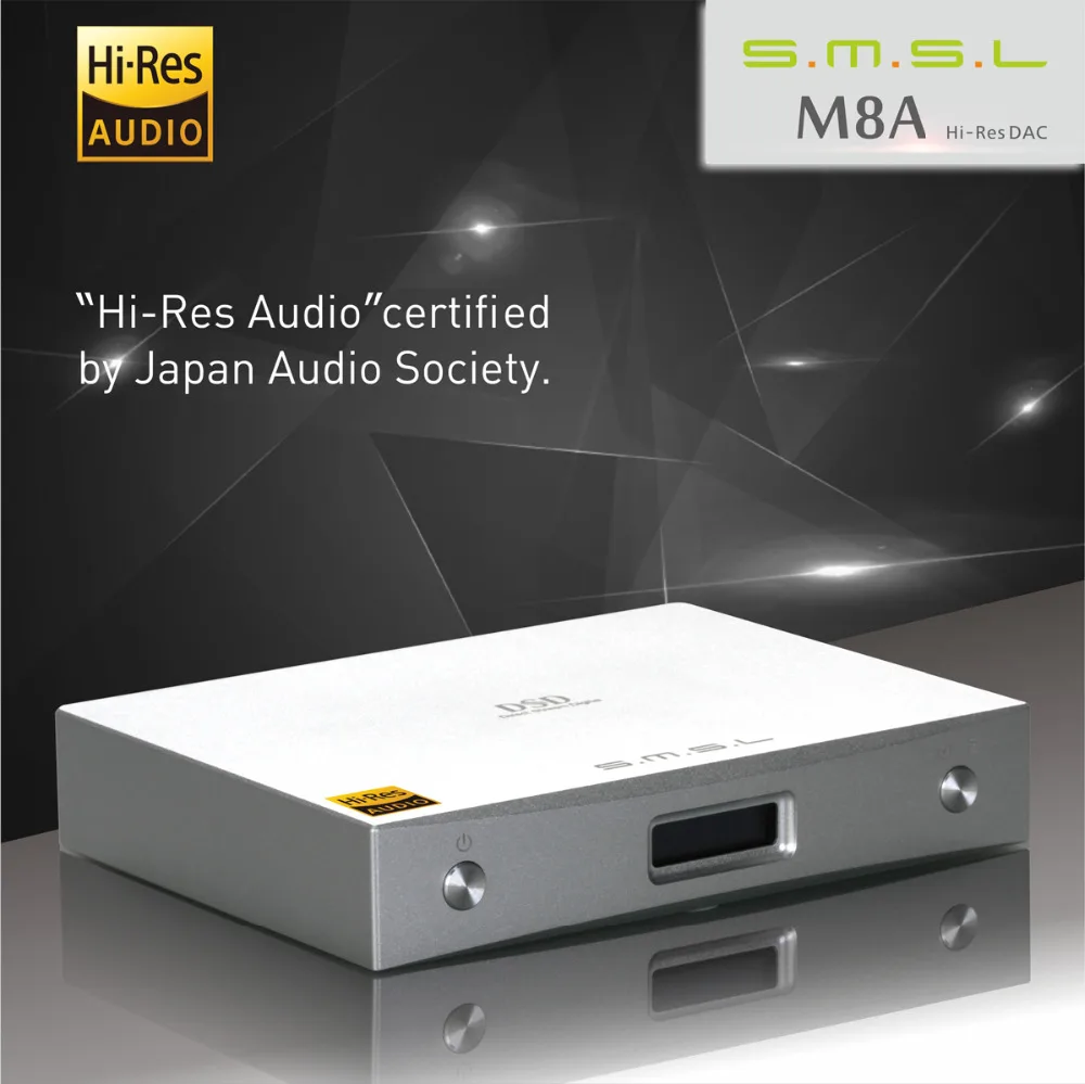 SMSL M8A ES9038Q2M XMOS DSD DAC HIFI EXQUIS оптический коаксиальный USB асинхронный 768 Гц/24 бит DSD512 ES9028
