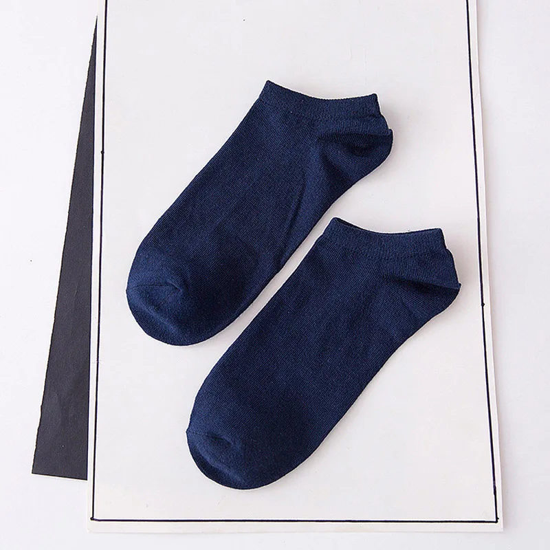 2017 фирменные мужские носки весенне-летние классные темно-синие хлопковые