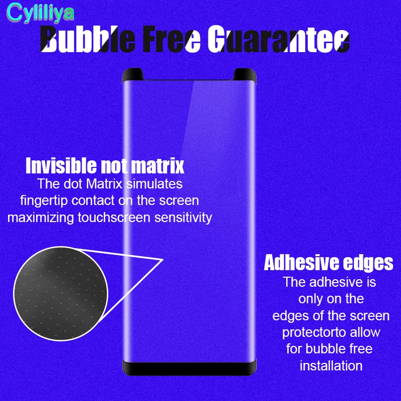 Версия Не полное покрытие закаленного стекла для Samsung Galaxy Note 9 8 S10 S9 S8 Plus S7 S6 Edge 200 шт/лот on.