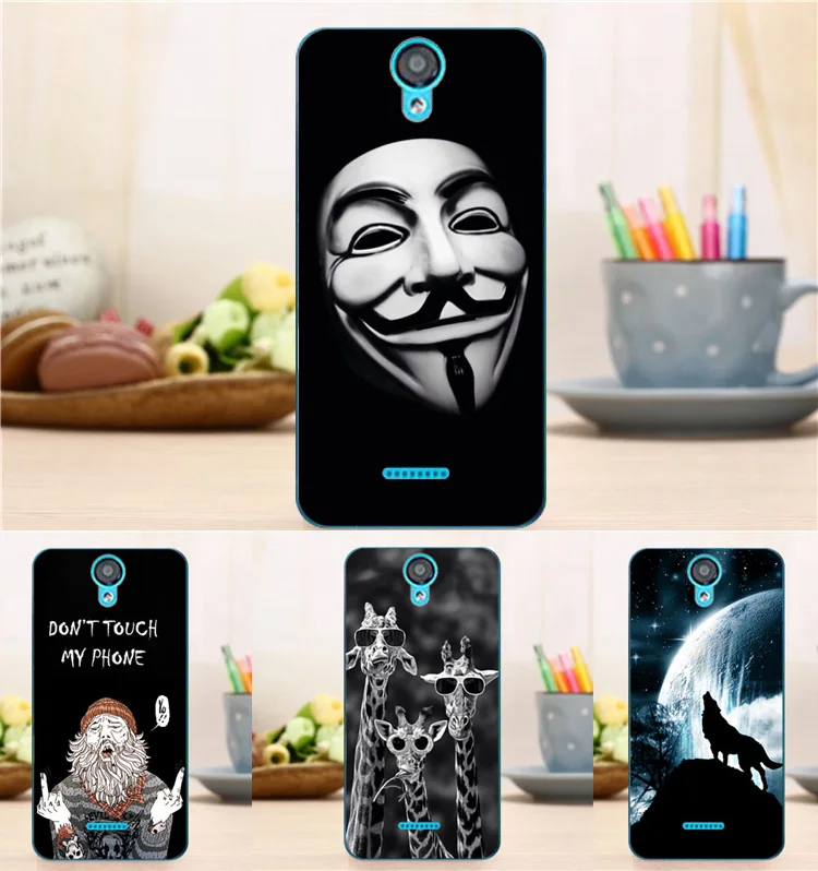 Мягкий чехол для BQ 5504 Strike LTE с рисунком башни BQ5044 BQS |Бамперы| |