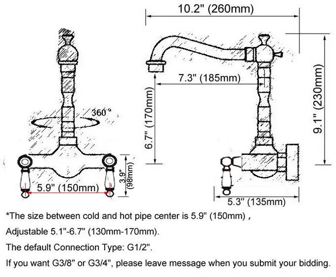 Античный красный медный латунный Смеситель для ванной и кухни смеситель