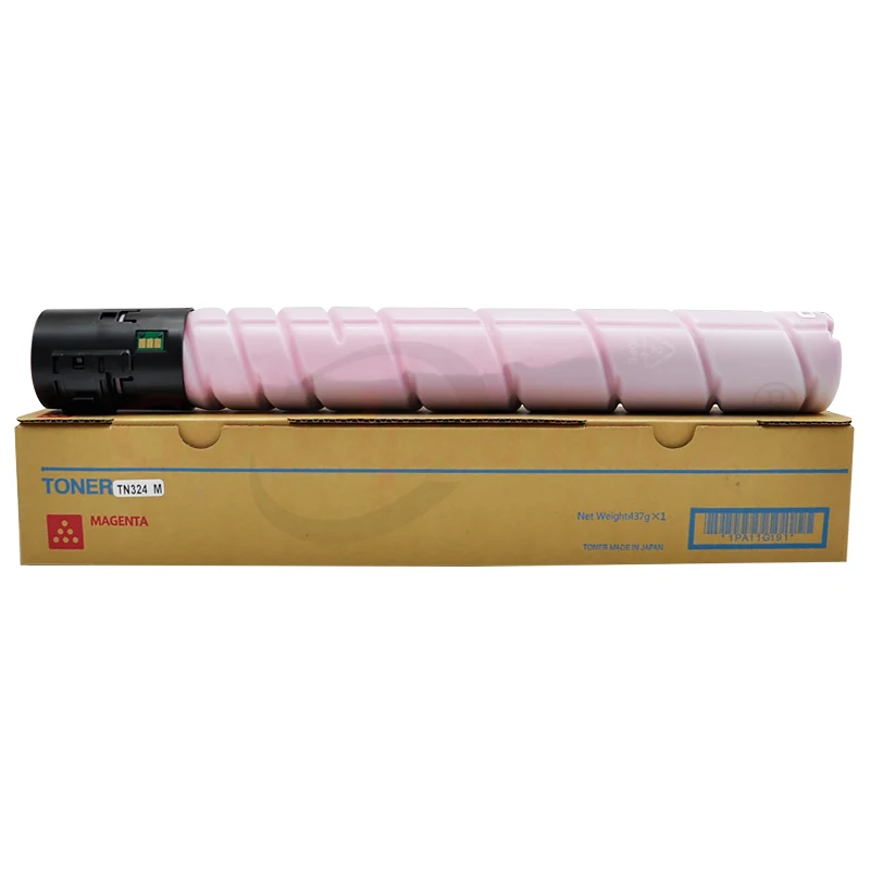 1 шт bizhub C258 C308 C368 TN324 Цвет тонер-картридж с чипом для Konica Minolta TN-324Y TN-324K TN-324M TN-324C
