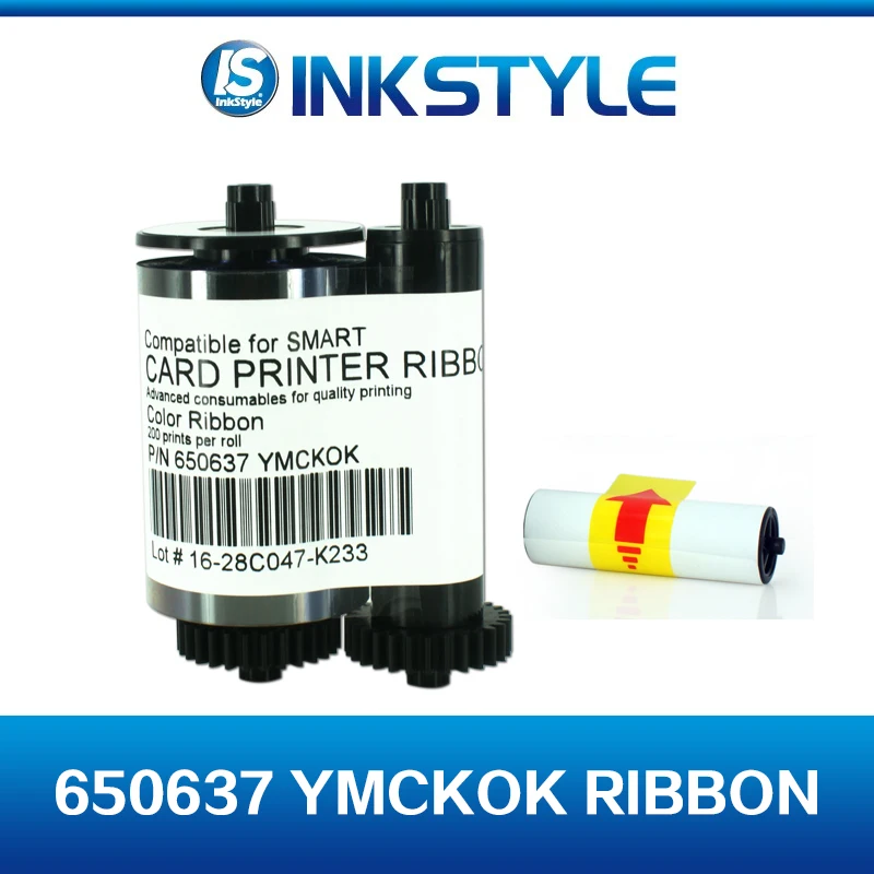 Совместимость IDP Smart 650637 YMCKOK Цвет ленты 200 печать для IDP 30 s 30D 50 s 50L карты принтера