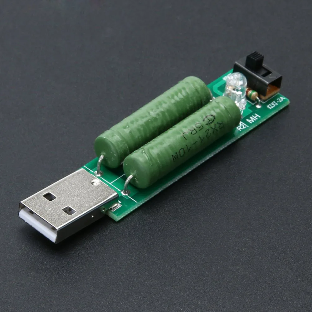Мини USB Сопротивление нагрузке Силовые резисторы мобильный модуль старения