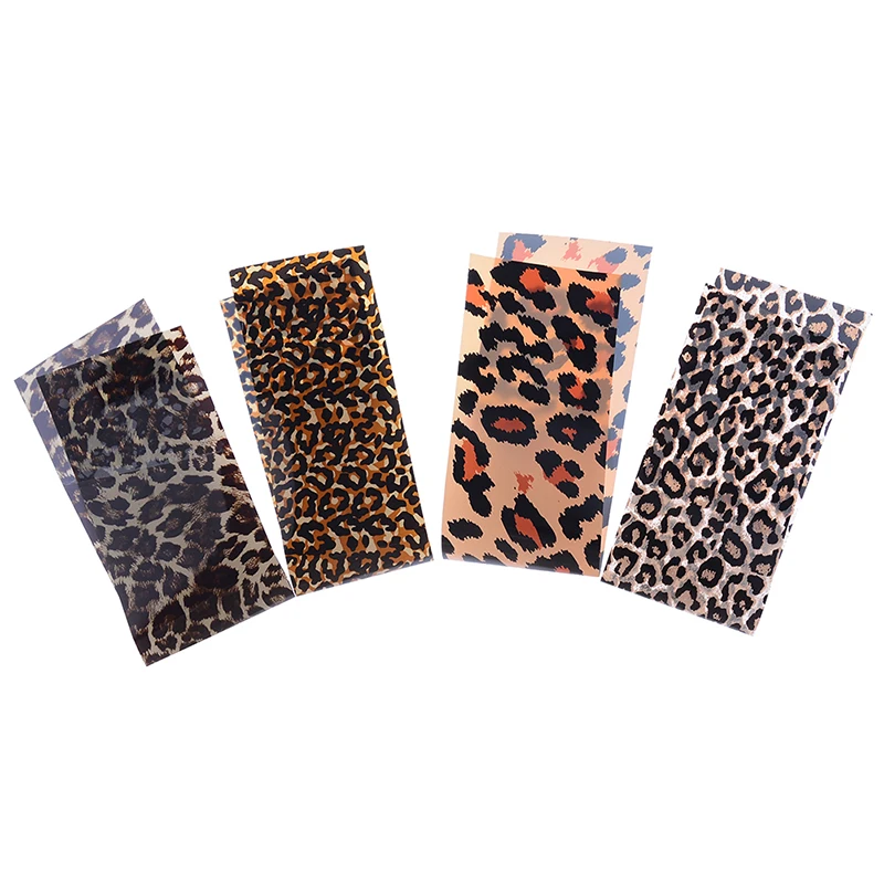 4 шт. наклейки для ногтей с леопардовым принтом | Красота и здоровье