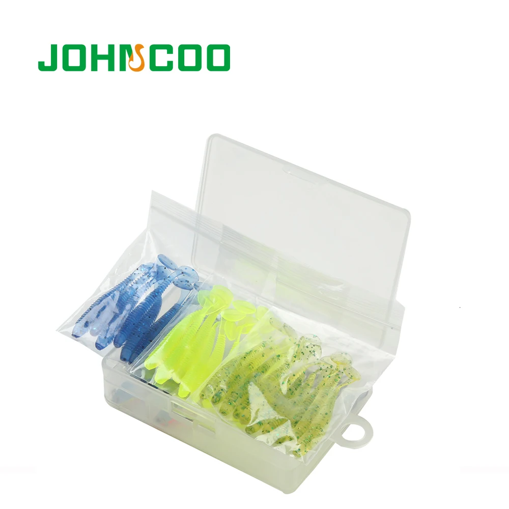 Johncoo 2018 новый искусственный Рыбалка приманки установить с коробкой джиг головки