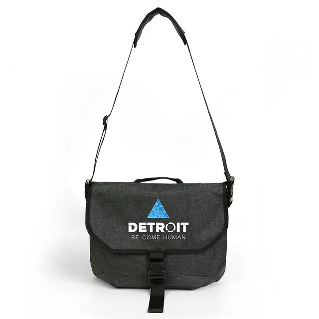 Detroit Cosplay Student Single Shoulder Bag Canvas Prop Fans Collection Drop Ship | Тематическая одежда и униформа