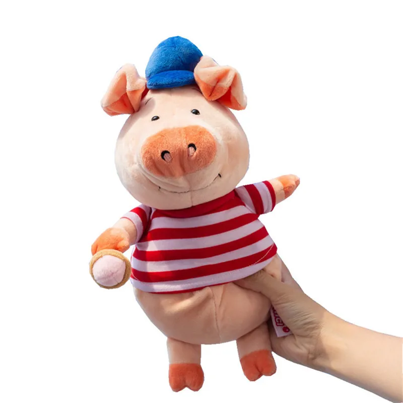 1 шт. 30 см немецкий NICI pig плюшевая игрушка WIBBLY 7 стильная одежда рубашка в полоску