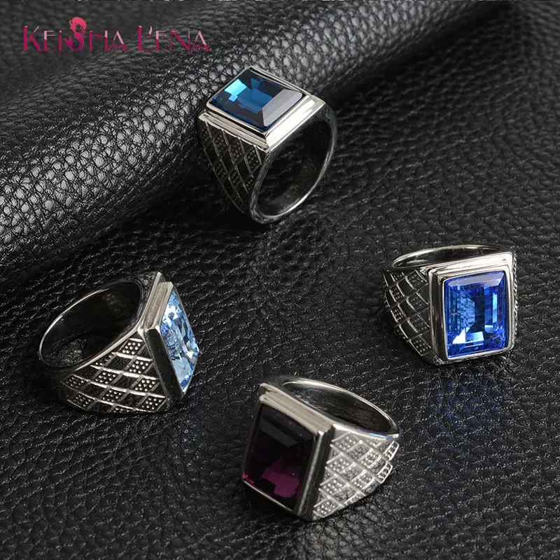 Keisha Lena Lover's Cubic Zirconia 316L Ретро нержавеющая сталь романтичное Ювелирное кольцо