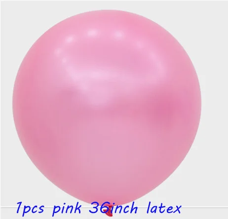 1pcs 36inch pink 20 шт 10 дюймов розовые круглые латексные шарики девушки женщины счастливый день рождения воздушные шары надувные шары для свадьбы, помолвки Декор балон - Цвет: 1pcs 36inch pink