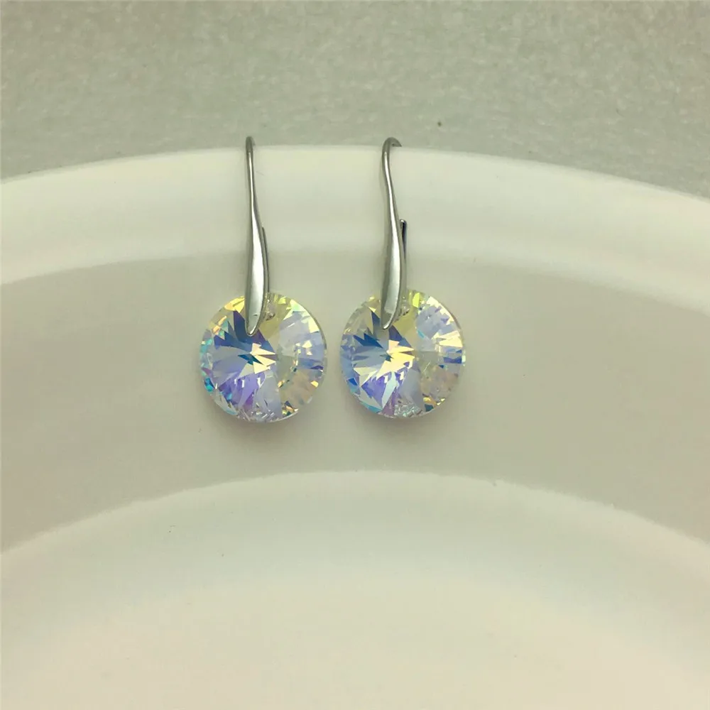 Новинка 2017 подарок на день матери сделанные с элементами swarovski ab круглые