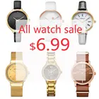 CRRJU каждый день Большая распродажа, все часы распродажа 9,99 $ мужские часы Топ Бренд роскошные часы для женщин кварцевые часы