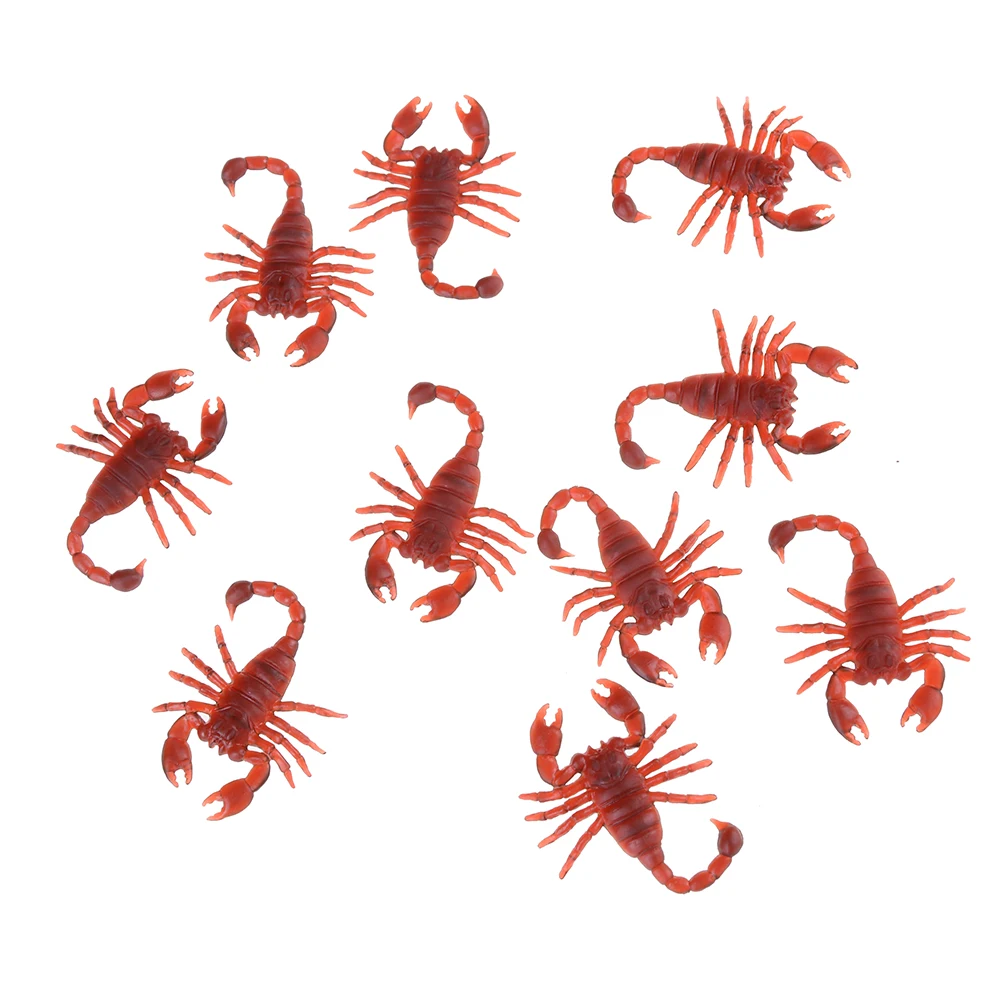 

10pcs/set Simulation Cockroaches Rubber Prank Toys centipede decorations joke Horror Fake worms Funny Gadgets kids toy