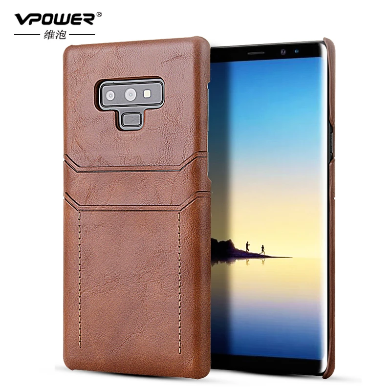 Для Samsung Galaxy Note 9 8 s9 чехол кожаный класс искусственная кожа тонкий легкий слот для