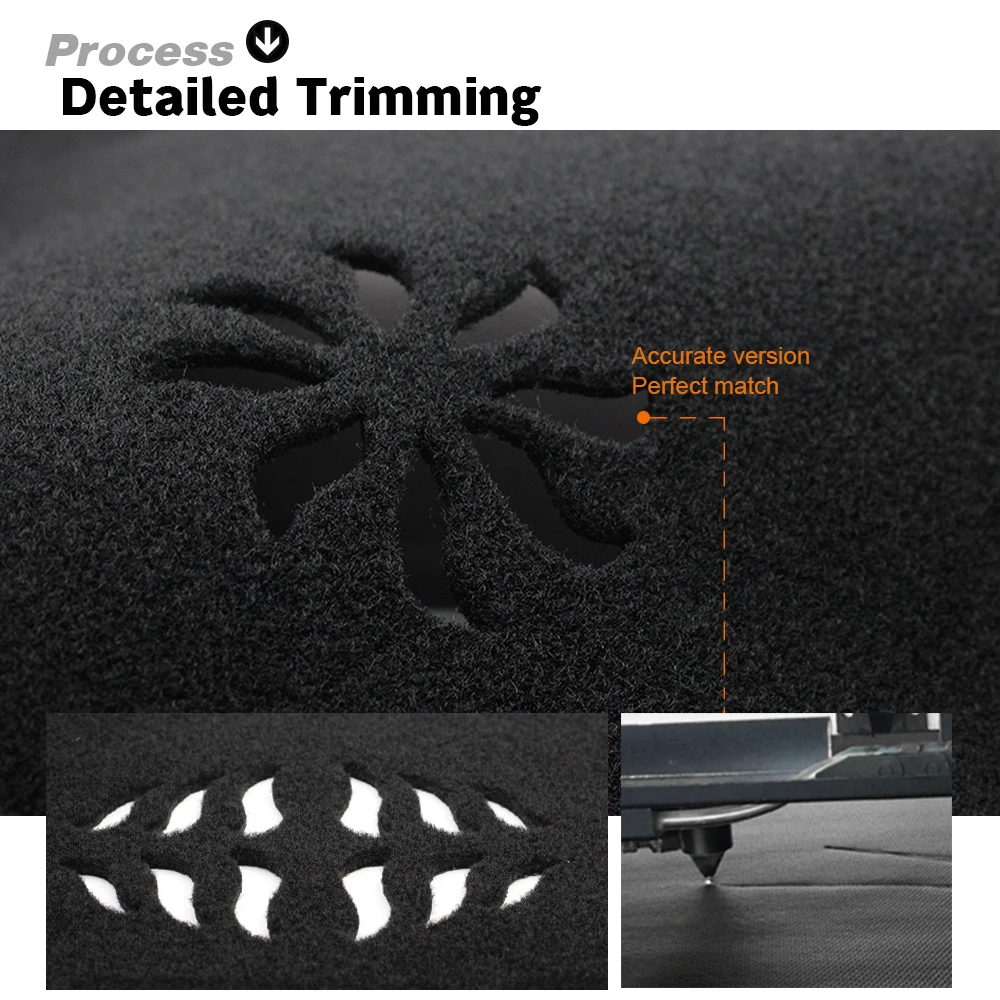 Крышка приборной панели автомобиля избегайте света коврик для интерьера стол