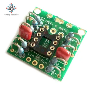 Двойной OP Amp плата предусилителя DC усиление PCB для NE5532 OPA2134 OPA2604 AD826