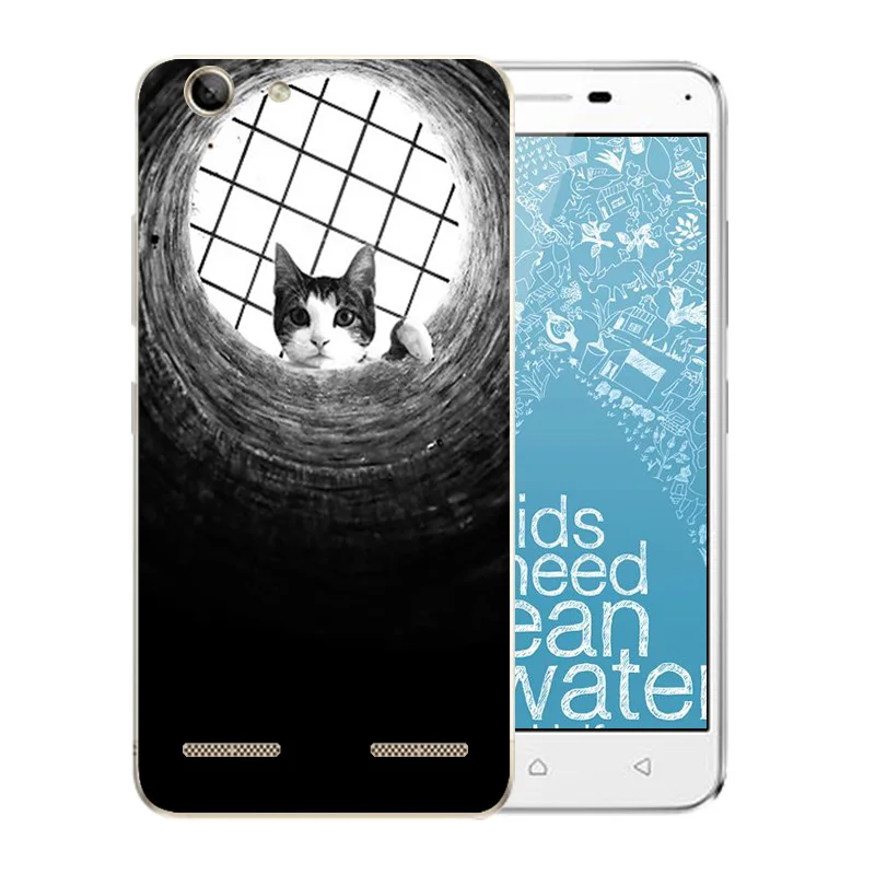 Phone Case for Lenovo Vibe K5 Cover Plus Lemon 3 A6020 Pusscat Pattern Skin Soft TPU Silicon Anti Knock Matte Protector Coque |