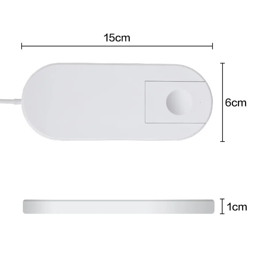 2 в 1 мини air power Qi настольная Беспроводная Быстрая зарядка для Apple iWatch 3 iPhone X XS Max XR 8