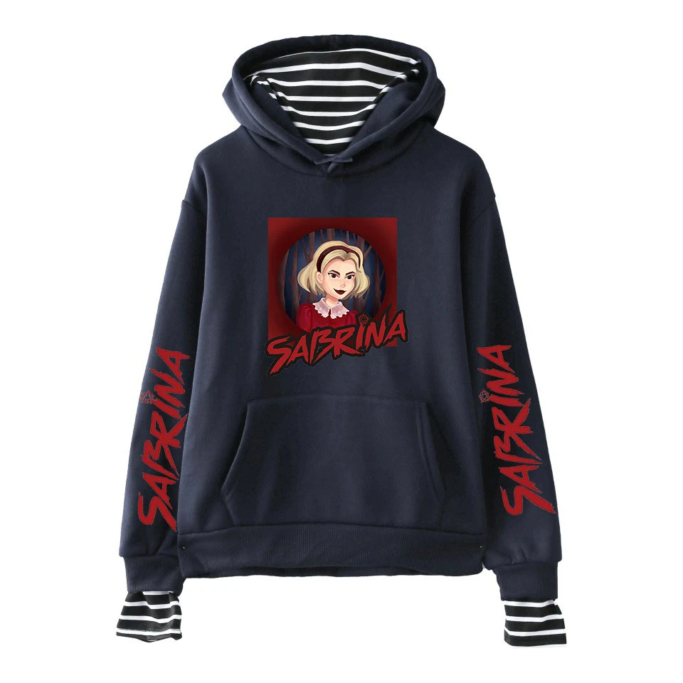 Sabrina новая одежда с принтом из двух частей толстовки Топы Горячая распродажа Осенние женские толстовки K-pops с капюшоном Harajuku больших размеров