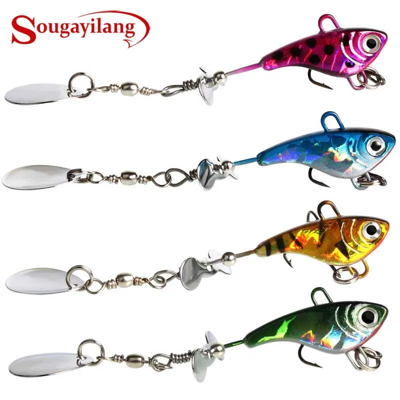 Sougayilang 4 шт. супер жесткая рыболовная приманка с крючками поддельные приманки