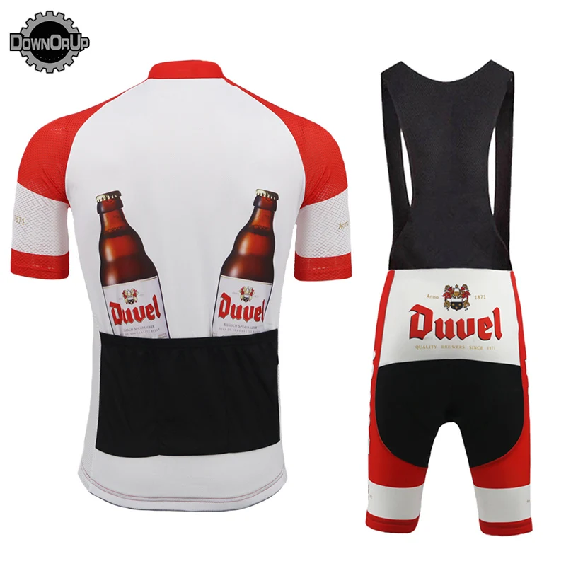 DUVEL пивной мужской набор для велоспорта красная одежда для велоспорта Pro Team 9D гелевая дышащая подкладка MTB дорожный горный велосипед одежда для гонок
