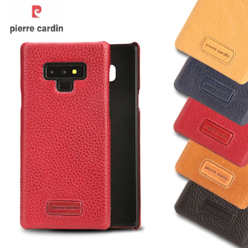 Pierre Cardin Luxury Genuine Leather Case For Samsung Galaxy Note 9 Cover Ultra thin Hard Back |