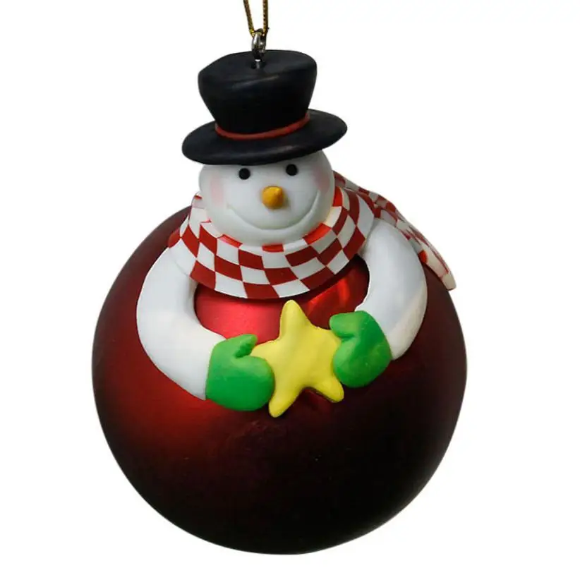 New Cartoon Soft Pottery Christmas Ball Decorations For Home Tree Navidad Arvore De Natal Gift | Дом и сад