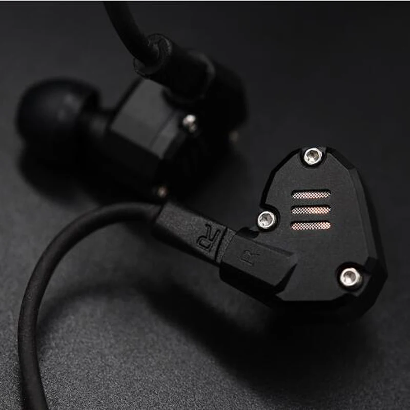 KZ ZS6 2DD 2BA Гибридный наушники в ухо DJ Hi-Fi работает Шум изоляции стерео гарнитура