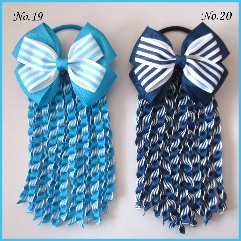 12 благословение хорошая девушка 4," двойной ангел Hairbow лента плетеная резинка для хвоста