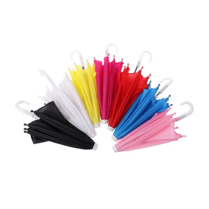 Colorful Mini Umbrella Rain Gear For Blythe American Doll 18 Inch Doll Accessories Baby Photography Props Kids Toy MAR-20