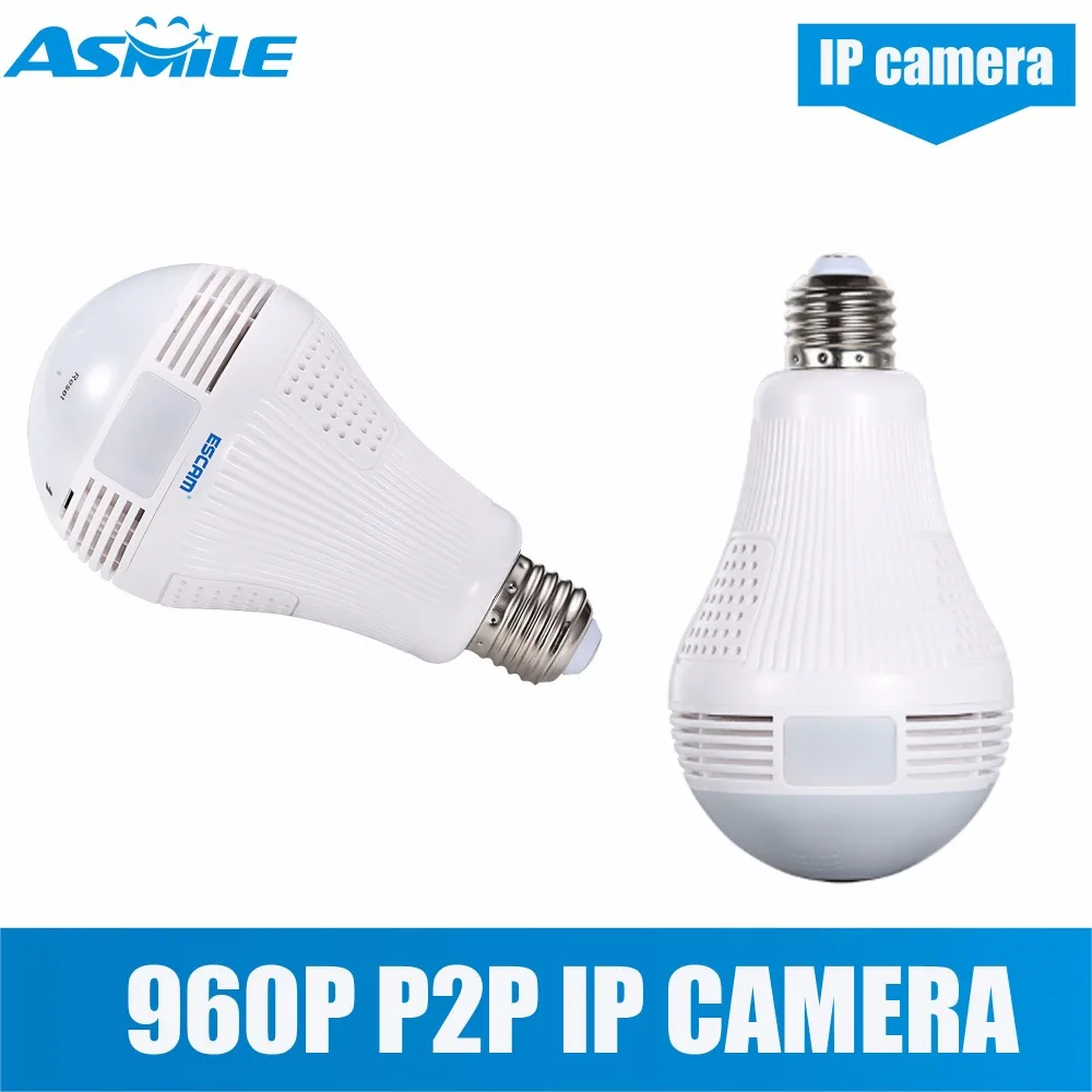 960 P Камера 360 градусов Wi-Fi видеонаблюдения Камера лампочки Камера от asmile