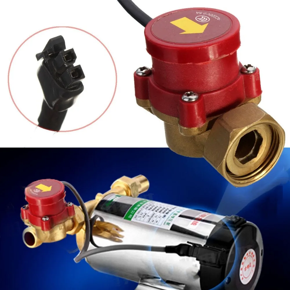 Автоматический переключатель потока водяного насоса Датчик AC 220V 260W 3/4 ''до