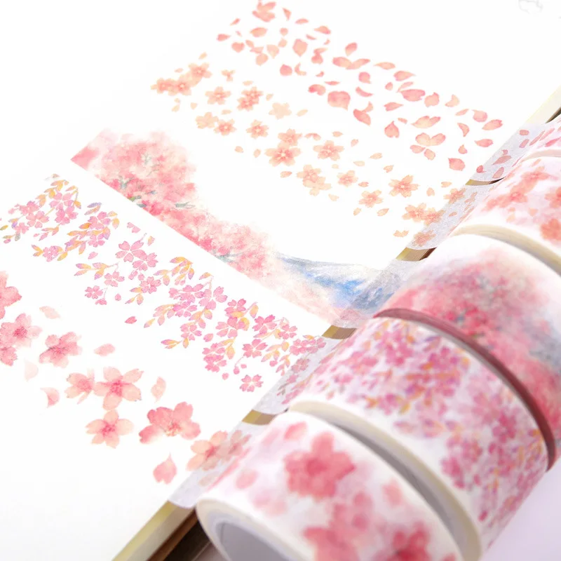 Наклейка в виде цветков вишни|design washi tape|washi tapewashi tape designer |