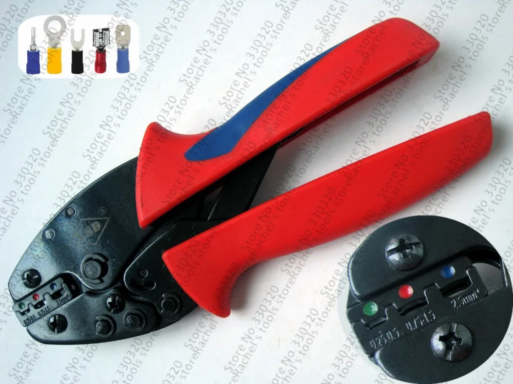 Insulated Terminals Crimping Tools 0.25-2.5mm2 wire connector crimper pliers L-02C | Инструменты
