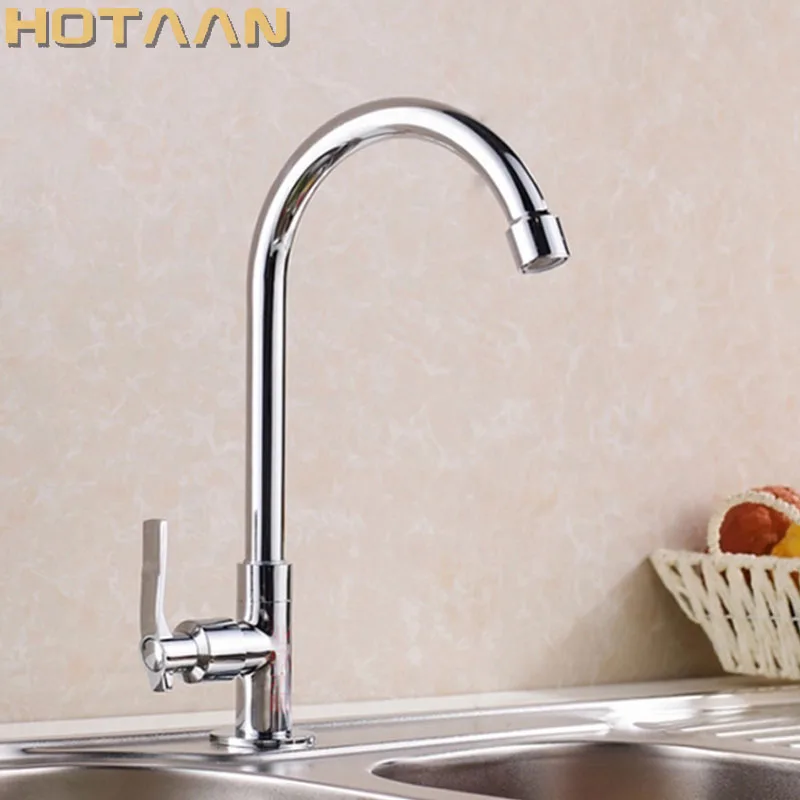 

Free Shipping Polished Chromed Kitchen Sink tap Bathroom Basin Sink Mixer Tap Swivel Faucet torneira YT-6015