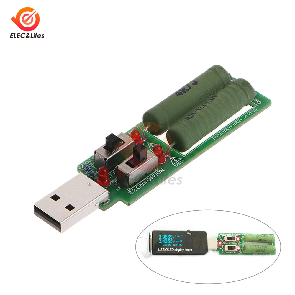 1 шт. USB тестер резисторов 5 В А/2 а/3 А|Измерители сопротивления| |