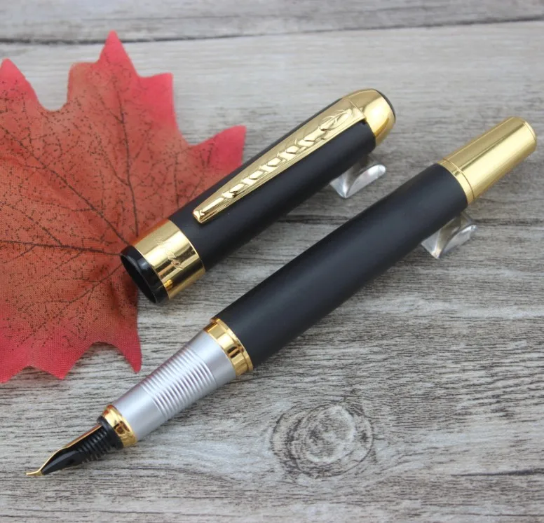 Jinhao Роскошная перьевая ручка высокого качества 1,0 мм перо из иридистого золота чернила для письма ручки бизнес подарок офис и школа каллиграфия ручка - Цвет: 01