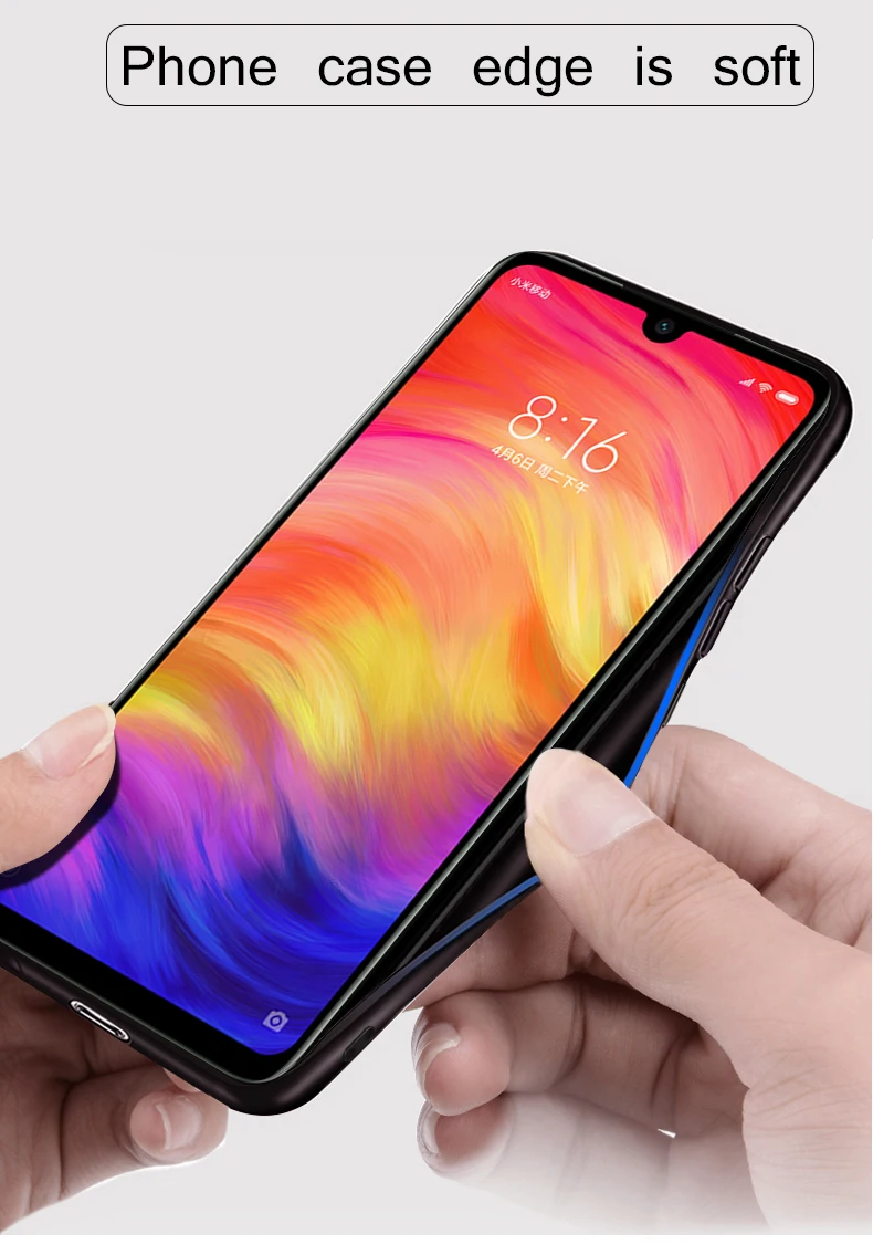 Для Xiaomi Redmi Note 7 Pro чехол Mofi для Xiaomi Redmi Note 7 чехол задняя крышка костюм ткань хлопок Redmi 7 чехол темный 7 Pro